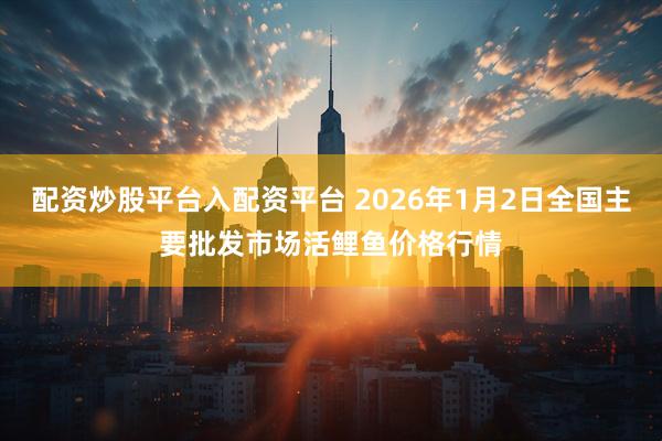 配资炒股平台入配资平台 2026年1月2日全国主要批发市场活鲤鱼价格行情